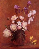 Fantin-Latour, Henri - Bouquet of Peonies and Iris